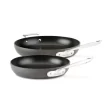 All-Clad E1002S63 HA1 Hard Anodized Nonstick Fry Pan Cookware Set, 10 Inch and 12 Inch Fry Pan, 2 Piece, Grey
