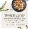 All-Clad E7854464 HA1 Hard Anodized Nonstick Dishwaher Safe PFOA Free Soup Stock Pot Cookware, 4-Quart, Black