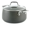 All-Clad E7854464 HA1 Hard Anodized Nonstick Dishwaher Safe PFOA Free Soup Stock Pot Cookware, 4-Quart, Black