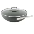 All-Clad E7859464 HA1 Hard Anodized Nonstick Dishwasher Safe PFOA Free Chefs Pan / Wok Cookware, 12-Inch, Black