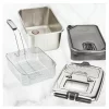All-Clad EJ814051 Deep Fryer with Basket, Easy Clean, Oil Filtration, Large Capacity 3.5 L / 2.6-Pound, Adjustable Temperature, Digital Timer, Stainless Steel All-Clad EJ814051 Deep Fryer with Basket, Easy Clean, Oil Filtration, Large Capacity 3.5 L / 2.6-Pound, Adjustable Temperature, Digital Timer, Stainless Steel