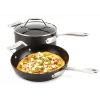 All-Clad Essentials Nonstick Hard Anodized Fry & Sauce Pan, 10.5 inch and 4 quart, Black