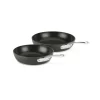 All-Clad H9112S64 Essentials Nonstick Hard Anodized 8.5 and 10.5-inch Fry Pans, 2 Piece, Grey