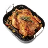 All-Clad H9112S84 Essentials Nonstick Hard Anodized Small Roaster with Rack, 11 X 14 inch, Black