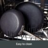 All-Clad H9112S84 Essentials Nonstick Hard Anodized Small Roaster with Rack, 11 X 14 inch, Black