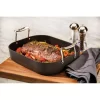 All-Clad H9112S84 Essentials Nonstick Hard Anodized Small Roaster with Rack, 11 X 14 inch, Black