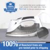 BEAUTURAL 1800-Watt Steam Iron with Digital LCD Screen, Double-Layer and Ceramic Coated Soleplate, 3-Way Auto-Off, 9 Preset Temperature and Steam Settings for Variable Fabric BEAUTURAL 1800-Watt Steam Iron with Digital LCD Screen, Double-Layer and Ceramic Coated Soleplate, 3-Way Auto-Off, 9 Preset Temperature and Steam Settings for Variable Fabric