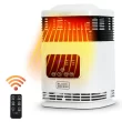 BLACK+DECKER BH1607 1500-Watt Fan Compact Personal Indoor Electric Space Heater with Thermostat and Remote Included