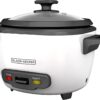 BLACK+DECKER RC516 16-Cup Cooked 8-Cup Uncooked Rice Cooker and Food Steamer, White