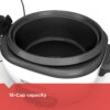 BLACK+DECKER RC516 16-Cup Cooked 8-Cup Uncooked Rice Cooker and Food Steamer, White
