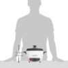 BLACK+DECKER RC516 16-Cup Cooked 8-Cup Uncooked Rice Cooker and Food Steamer, White