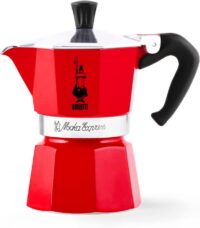 Bialetti 6 Cup Moka Stovetop Espresso Maker, Red