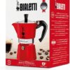 Bialetti 6 Cup Moka Stovetop Espresso Maker, Red Bialetti 6 Cup Moka Stovetop Espresso Maker, Red