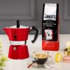 Bialetti 6 Cup Moka Stovetop Espresso Maker, Red Bialetti 6 Cup Moka Stovetop Espresso Maker, Red