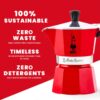 Bialetti 6 Cup Moka Stovetop Espresso Maker, Red Bialetti 6 Cup Moka Stovetop Espresso Maker, Red
