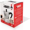 Bialetti Moka Express Iconic Stovetop Espresso Maker, Makes Real Italian Coffee, Moka Pot 3 Cups (4.3 Oz - 130 Ml), Aluminium, Silver