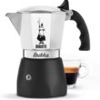 Bialetti - New Brikka, Moka Pot, the Only Stovetop Coffee Maker Capable of Producing a Crema-Rich Espresso, 2 Cups (3.38 Oz), Aluminum and Black