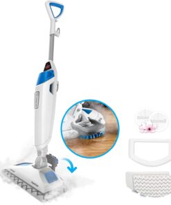 Bissell 1940A Power Fresh Steam Mop with Natural Sanitization, Floor Steamer, Tile Cleaner, and Hard Wood Floor Cleaner with Flip-Down Easy Scrubber