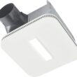 Broan-NuTone AE110LK Flex Bathroom Exhaust Ventilation Fan with LED Light, Energy Star Certified, 110 CFM, 1.0 Sones, White