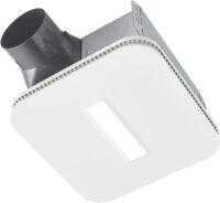 Broan-NuTone AE80LK Flex Bathroom Exhaust Ventilation LED Light, Energy Star Certified, 80 CFM, 0.7 Sones Bath Fan, White