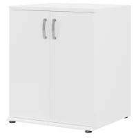 Bush Business Furniture UNS128WH Universal Storage 28.3464-in W x 33.9763-in H Wood Composite White Freestanding Utility Storage Cabinet