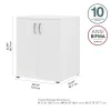 Bush Business Furniture UNS128WH Universal Storage 28.3464-in W x 33.9763-in H Wood Composite White Freestanding Utility Storage Cabinet