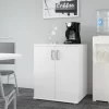 Bush Business Furniture UNS128WH Universal Storage 28.3464-in W x 33.9763-in H Wood Composite White Freestanding Utility Storage Cabinet
