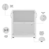 Bush Business Furniture UNS128WH Universal Storage 28.3464-in W x 33.9763-in H Wood Composite White Freestanding Utility Storage Cabinet
