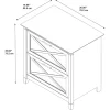 Bush Furniture Key West Pure White Oak 2-Drawer File Cabinet