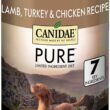CANIDAE PURE All Stages Grain-Free Limited Ingredient Lamb Turkey & Chicken Recipe Canned Dog Food 13-oz case of 12