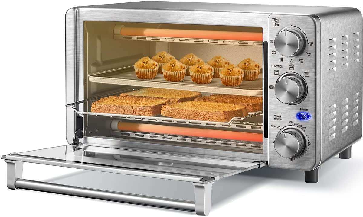 https://discounttoday.net/wp-content/uploads/2022/11/COMFEE-4-Slice-Small-Toaster-Oven-Countertop-12L-with-30-Minute-Timer-3-In-One-Bake-Broil-Toast-1100-Watts-Dual-heating-element-Stainless-SteelCFO-BG12SS.jpg