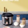 COMFEE' MB-M25 Rice Cooker, Slow Cooker, Steamer, Stewpot, Saute All in One (12 Digital Cooking Programs) Multi Cooker (5.2Qt ) Large Capacity, 24 Hours Preset & Instant Keep Warm COMFEE' Rice Cooker, Slow Cooker, Steamer, Stewpot, Saute All in One (12 Digital Cooking Programs) Multi Cooker (5.2Qt ) Large Capacity, 24 Hours Preset & Instant Keep Warm