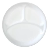 CORELLE 1056533 Livingware Winter Frost White 10-1/4" Divided Dinner Plate (Set of 6)