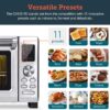 COSORI Toaster Oven, 11-in-1 Convection ovens countertop, Rotisserie & Dehydrator, 12 inch pizza , 52 Recipes & 5 Accessories, CO125-TO, 26.4QT, Stainless steel