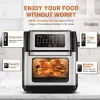 CROWNFUL TXG-KK-DT10L-D Air Fryer, 10.6 Quart Large Convection Toaster Oven with Digital LCD Touch Screen
