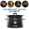 Calphalon SCCLD1 Digital Saut 5.3 Qt. Stainless Steel Programmable Slow Cooker with Automatic Keep Warm Function