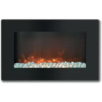Cambridge 30.6-in W Black Fan-forced Electric Fireplace (CAM30WMEF-1BLK)