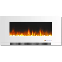 Cambridge 42-in W White Fan-forced Electric Fireplace (CAM42WMEF-1WHT)