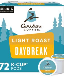 Caribou Coffee Daybreak Morning Blend, Single-Serve Keurig K-Cup Pods, Light Roast Coffee, 72 Count