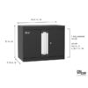 ClosetMaid 1084400 Progarage Steel Wall-mounted Garage Cabinet in Black (26.8-in W x 21-in H x 11.8-in D)