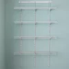 ClosetMaid 2845 ShelfTrack 16.75 in. D x 48 in. W x 80 in. H White Wire Utility Steel Closet System Kit