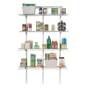 ClosetMaid 2845 ShelfTrack 16.75 in. D x 48 in. W x 80 in. H White Wire Utility Steel Closet System Kit