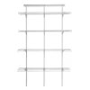 ClosetMaid 2845 ShelfTrack 16.75 in. D x 48 in. W x 80 in. H White Wire Utility Steel Closet System Kit