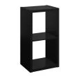 ClosetMaid 4540 30 in. H x 15.87 in. W x 13.50 in. D Black Wood Large 2-Cube Organizer