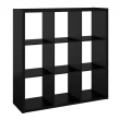 ClosetMaid 4593 43.98 in. H x 43.82 in. W x 13.50 in. D Black Wood Large 9- Cube Organizer