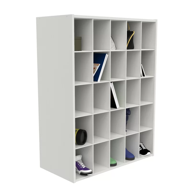 Reviews for Luxury Living 22.25 in. H x 35 in. W x 13.5 in. D Off White  Plastic 10-Cube Organizer