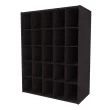 ClosetMaid 78981 32 in. H x 24 in. W x 12 in. D Espresso Wood Look 25-Cube Storage Organizer