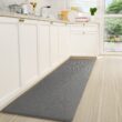 Color&Geometry Kitchen Rugs, Kitchen Runner Rug Kitchen Floor Mat, Cushioned Anti-Fatigue Kitchen Mat, Non Skid Waterproof Comfort Standing Kitchen Rugs and Mats, Grey