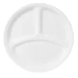 Corelle 1057557 Livingware 8-1/2-Inch Divided Dish, Winter Frost White (Set of 6)