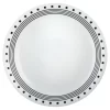 Corelle 1074211 Livingware Black/White Glass City Block Luncheon Plate